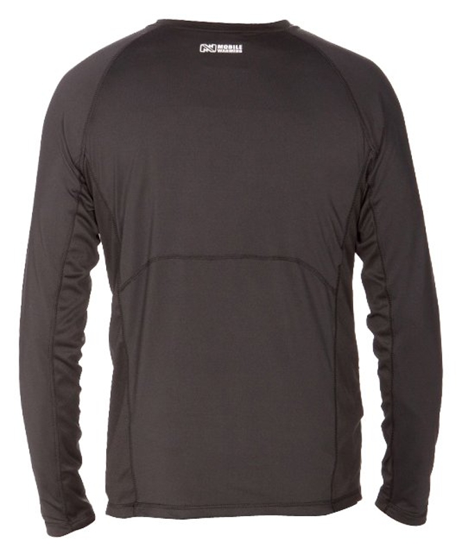Longman Series MMT12M Heated Shirt, M, Polyester/Spandex, Black, Comfortable